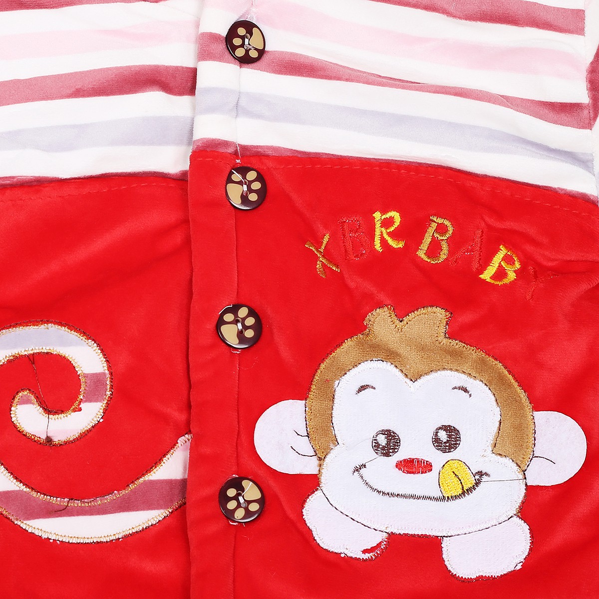 Baby Monkey Pure Velvet Warmsuit {2 pc}