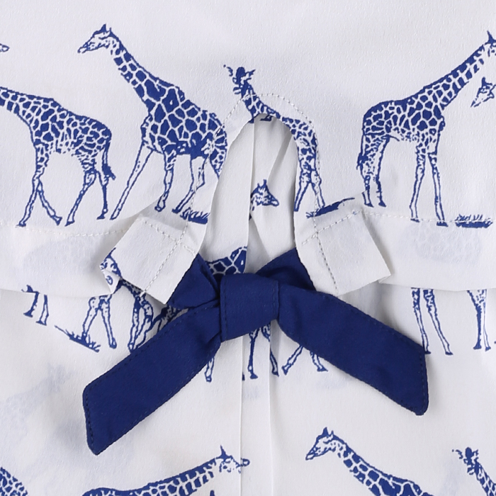 ZEBRA TWINK FROCK WHITE & BLUE