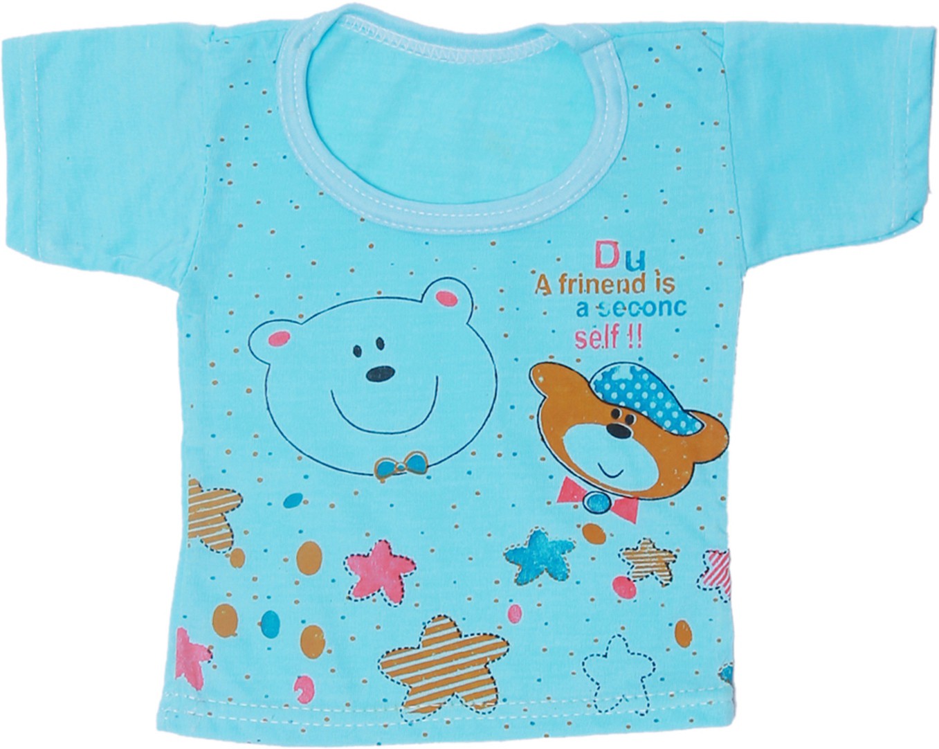 BEAR PRINT SLEEVELESS T-SHIRT & SHORTS (PACK OF 6)