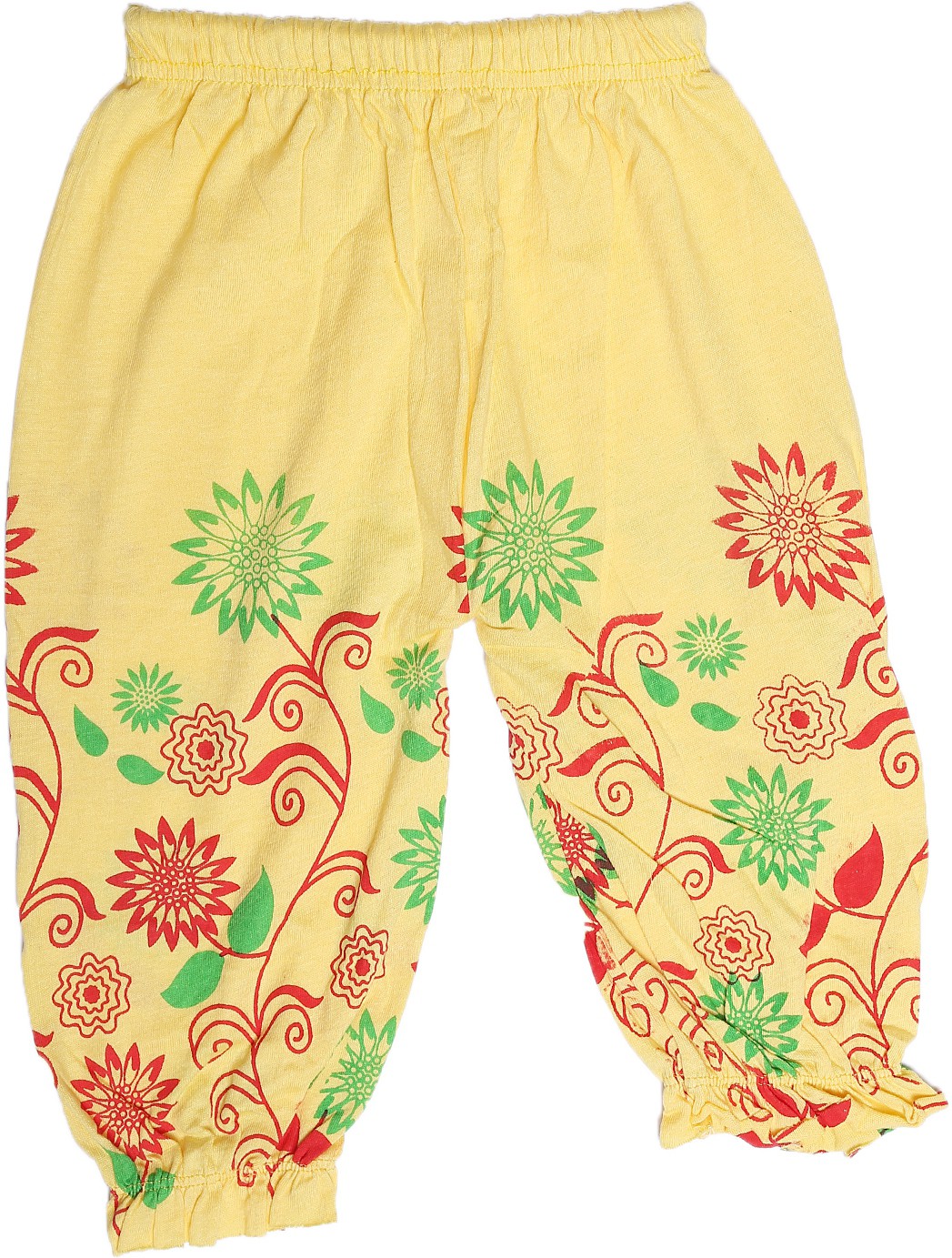 GIRLS FLORAL PRINT PAYJAMA LOWER - ELASTIC (PACK OF 10)