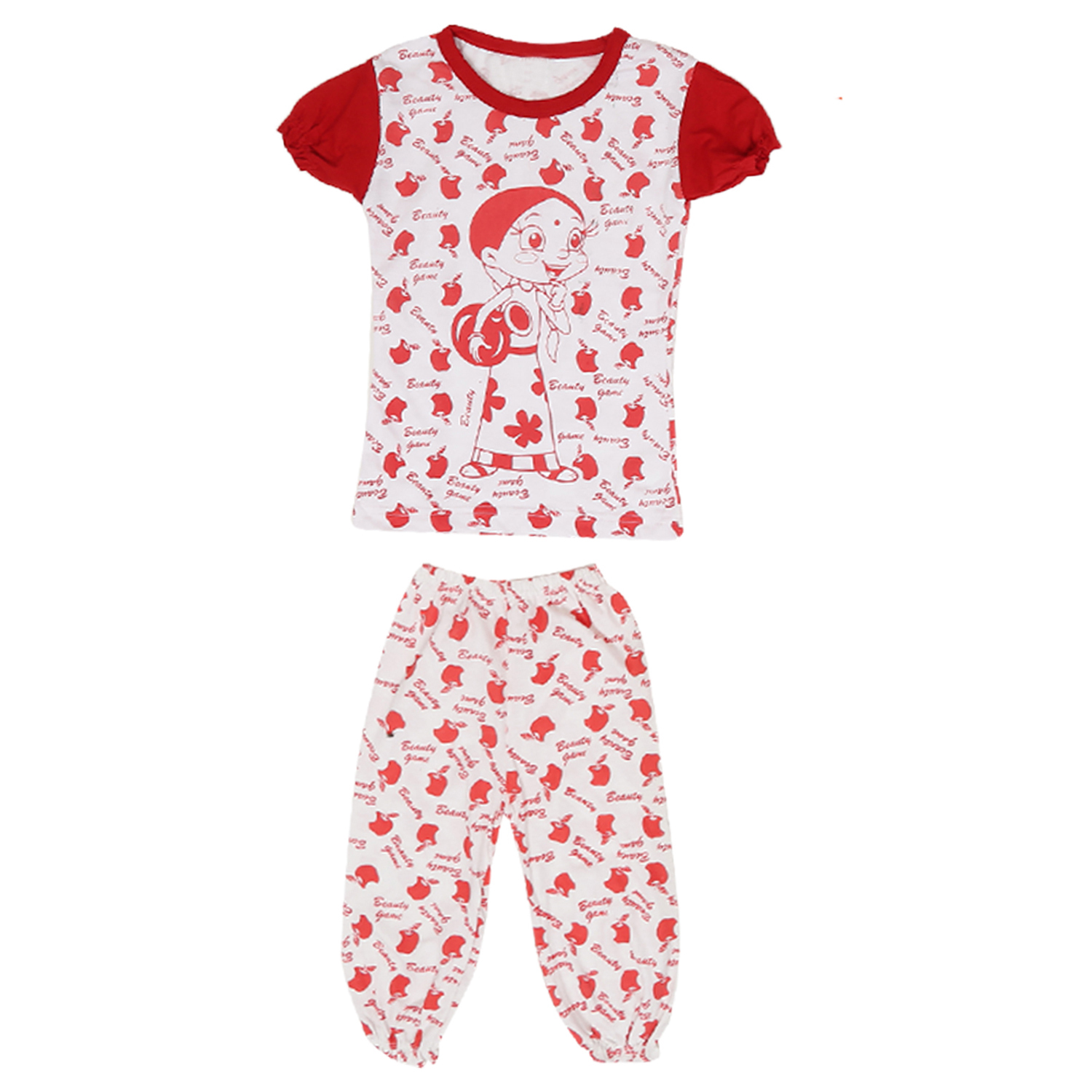 CARTOON PRINT NIGHT DRESS (PACK OF2)