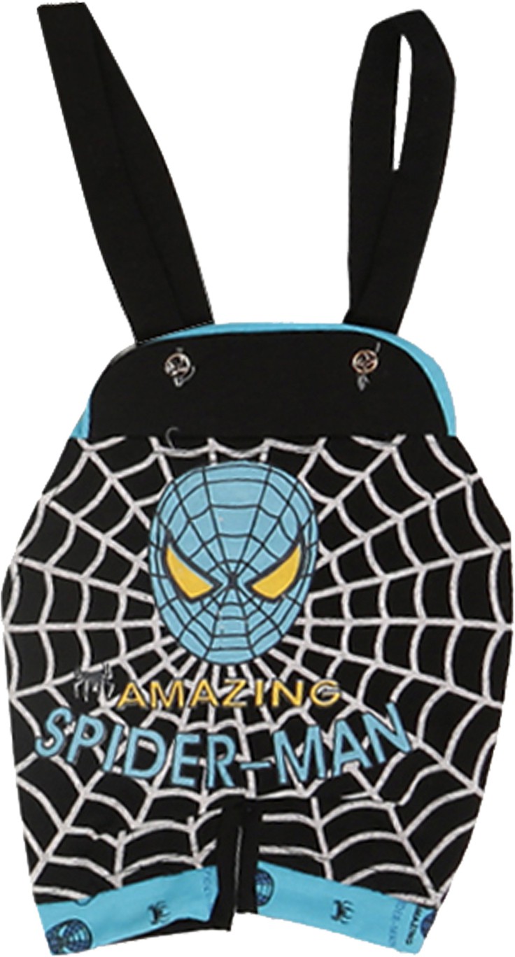 KIDS SPIDER PETTERN  DUNGAREE (PACK OF 3)