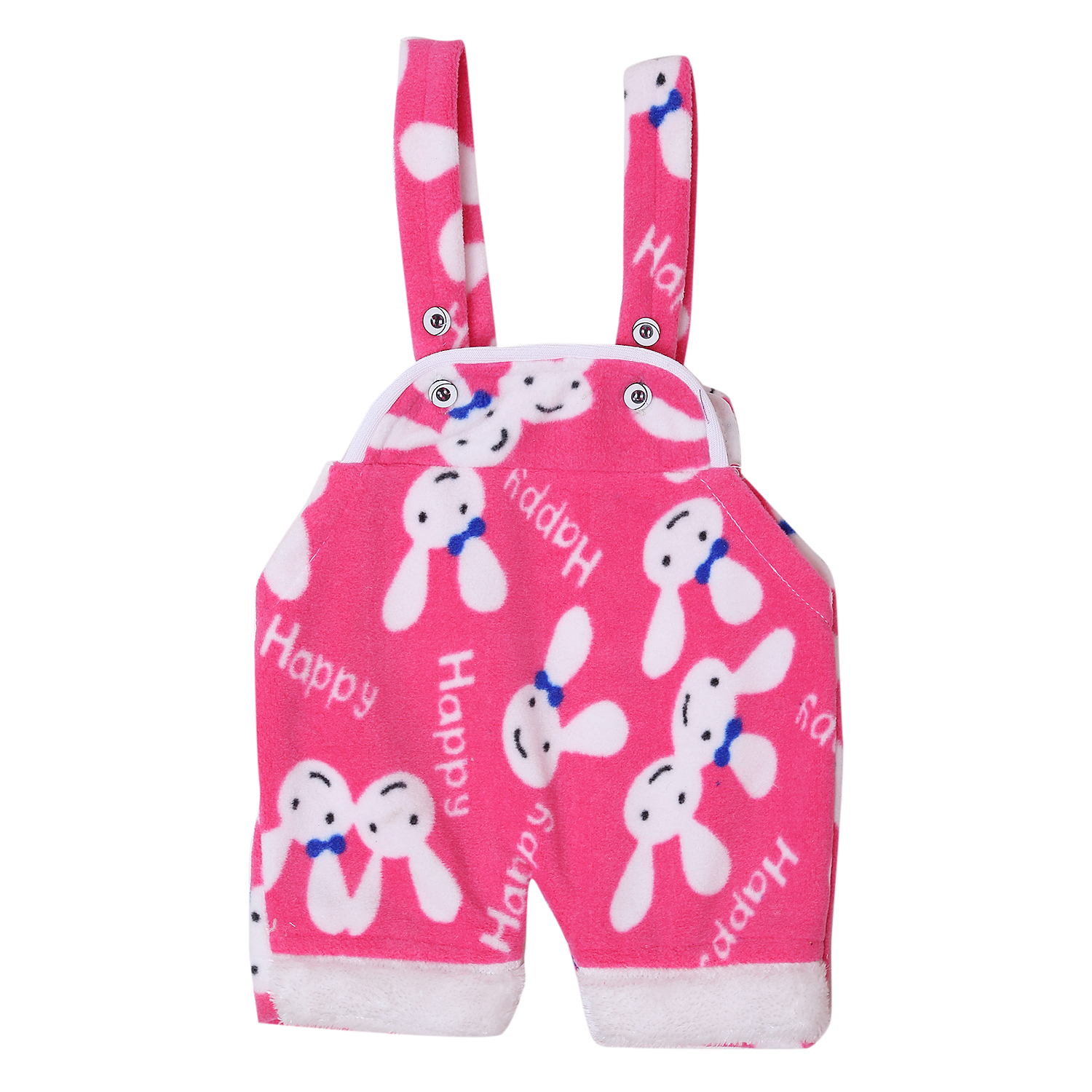 KIDS WOOLEN BUNNY PRINT DUNGAREE (PACK OF 3)