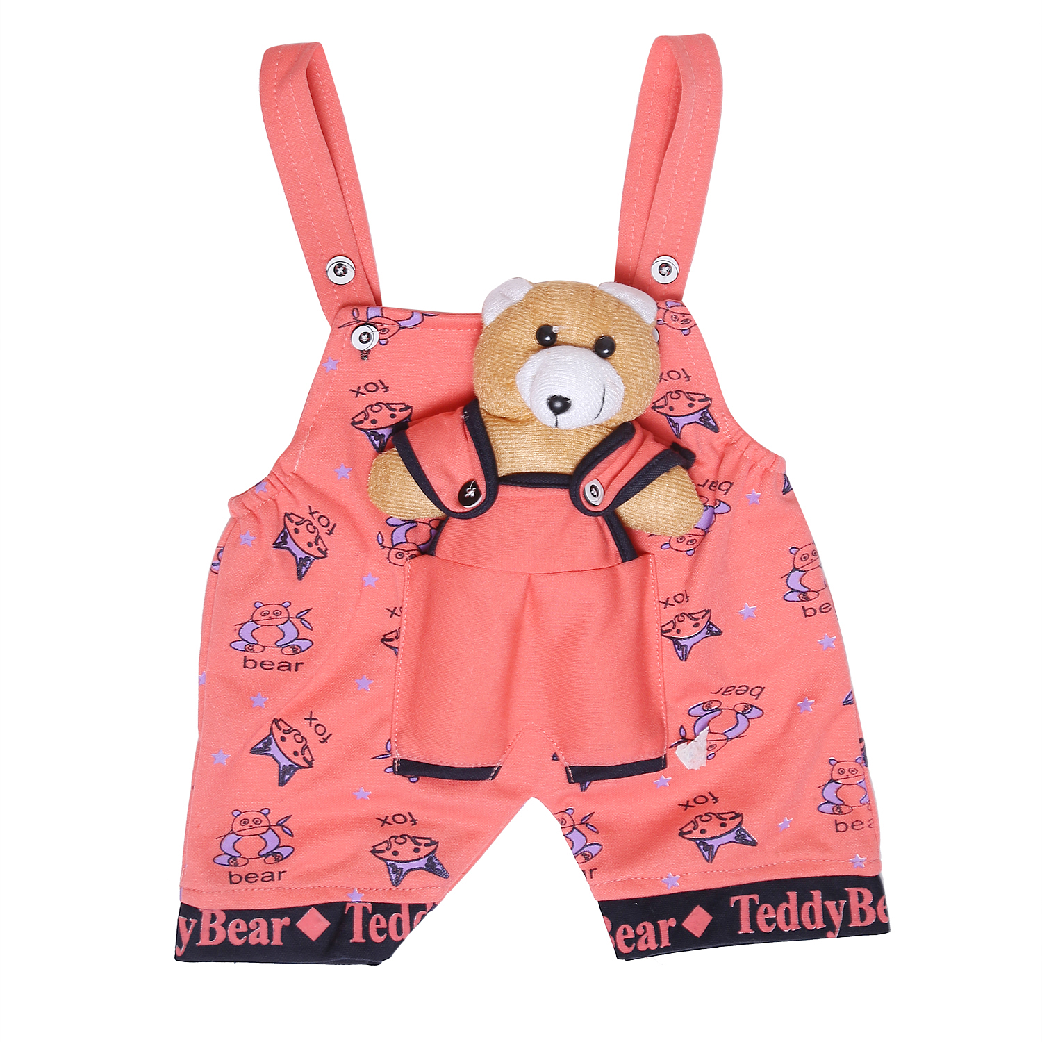 KIDS TEDDY DITACHBEL DUNGAREE (PACK OF 2)