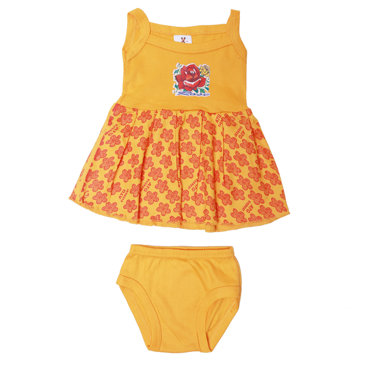 BABY GIRLS FROCK AND PENTY SET (PACK OF 5)