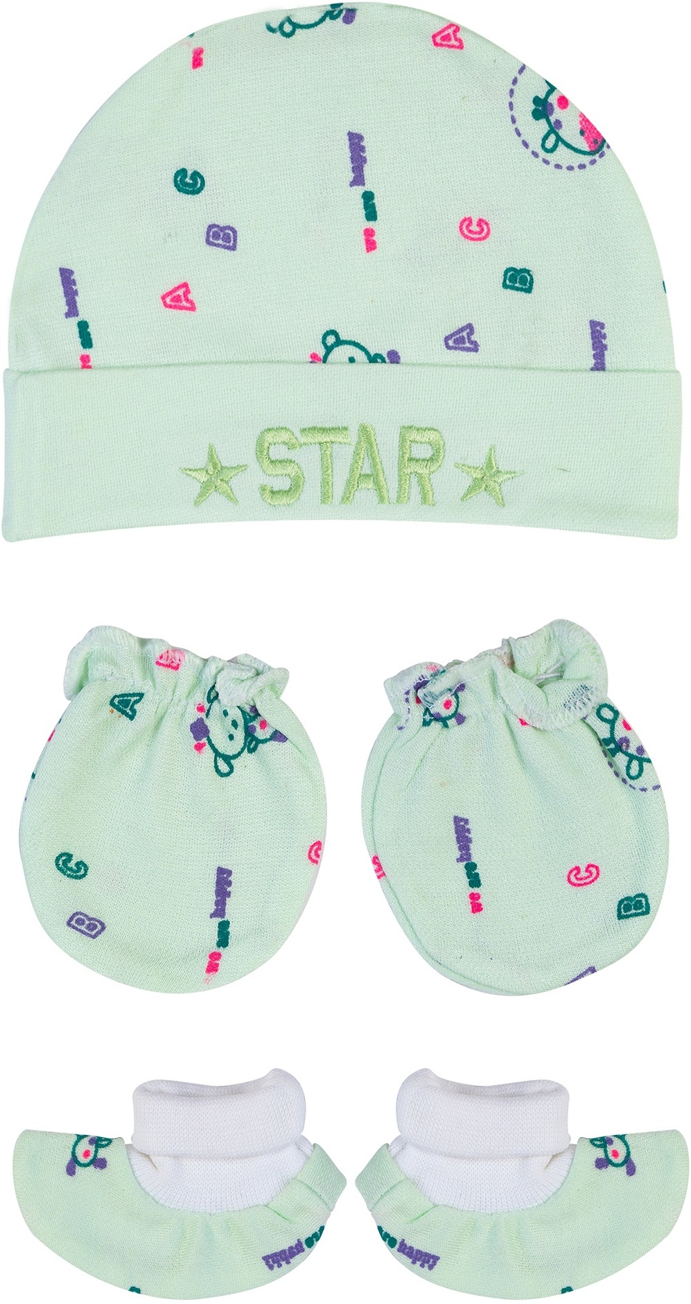  MITTEN 3S INFENT NEW BORN MITTEN SET (PACK OF 4)