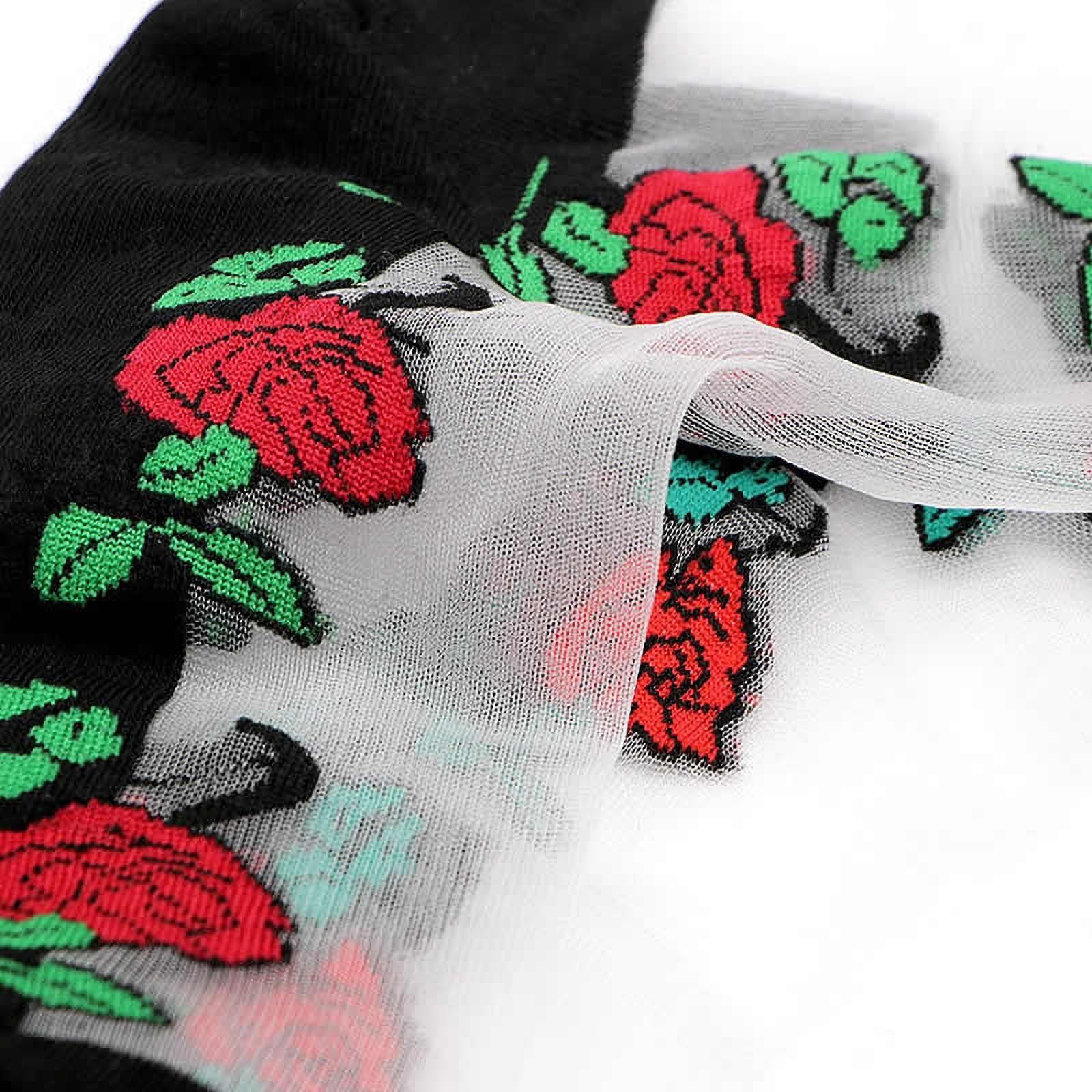 FLOWER PRINT ANKLE LENGTH SOCKS (PACK OF 9)